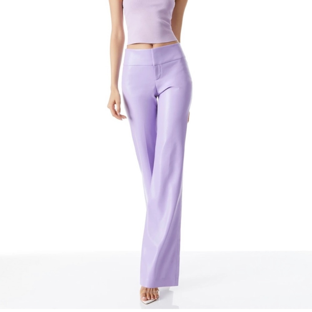 NWT Alicia & Olivia vegan leather bootcut pant